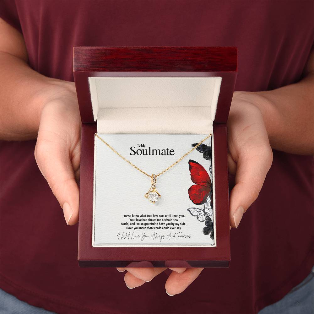 To My Soulmate...I never knew what true love was until I met you. Your love has shown me a whole new world, and I'm so grateful to have you by my side. I love you more than words could ever say. - Crimson Sparkler