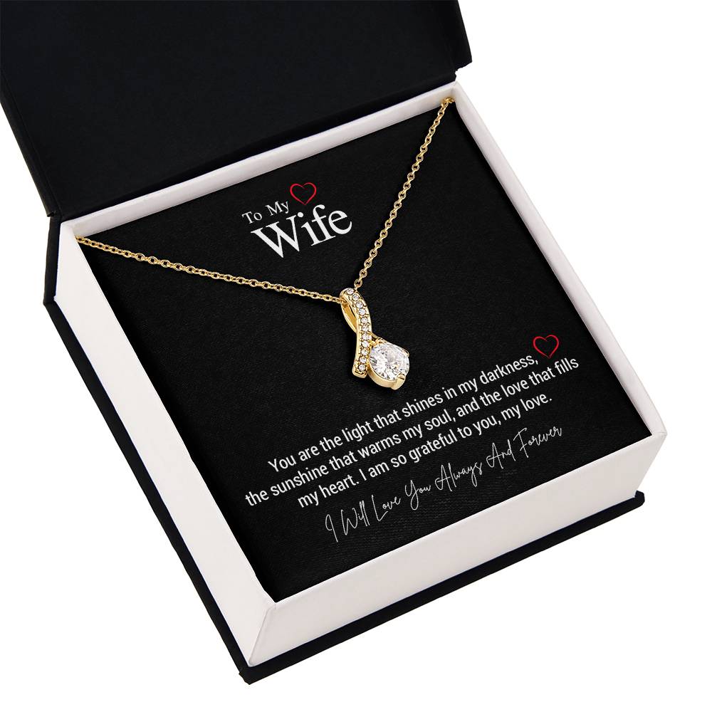 To My Wife..You are the light that shines in my darkness, the sunshine that warms my soul, and the love that fills my heart. I am so grateful to you, my love. ShineOn Fulfillment