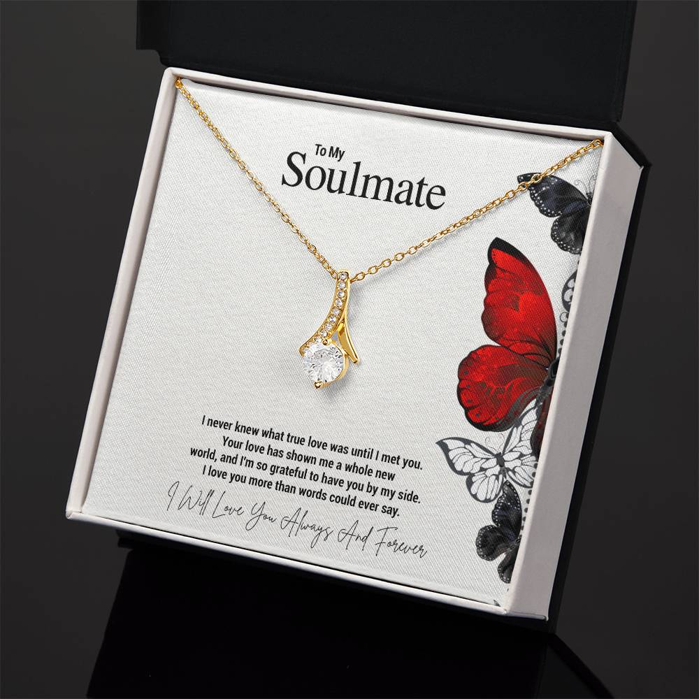 To My Soulmate...I never knew what true love was until I met you. Your love has shown me a whole new world, and I'm so grateful to have you by my side. I love you more than words could ever say. - Crimson Sparkler