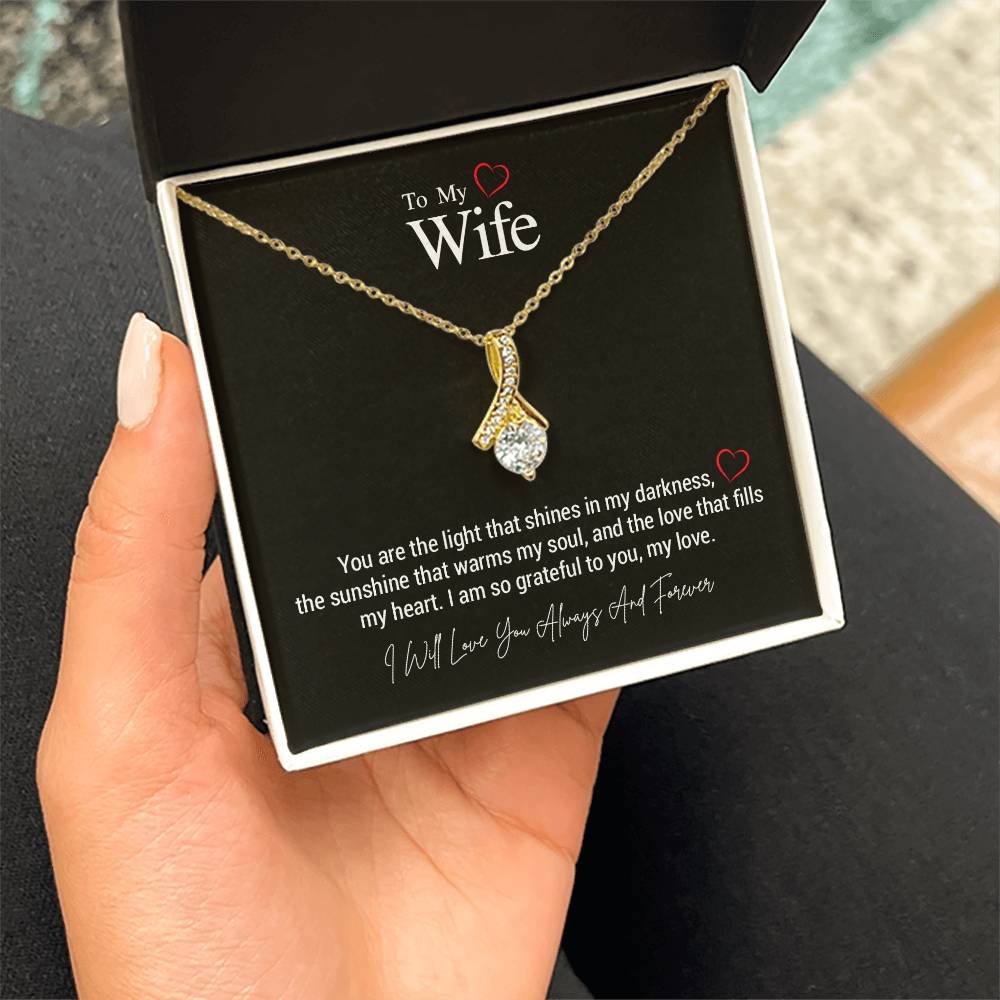 To My Wife..You are the light that shines in my darkness, the sunshine that warms my soul, and the love that fills my heart. I am so grateful to you, my love. ShineOn Fulfillment