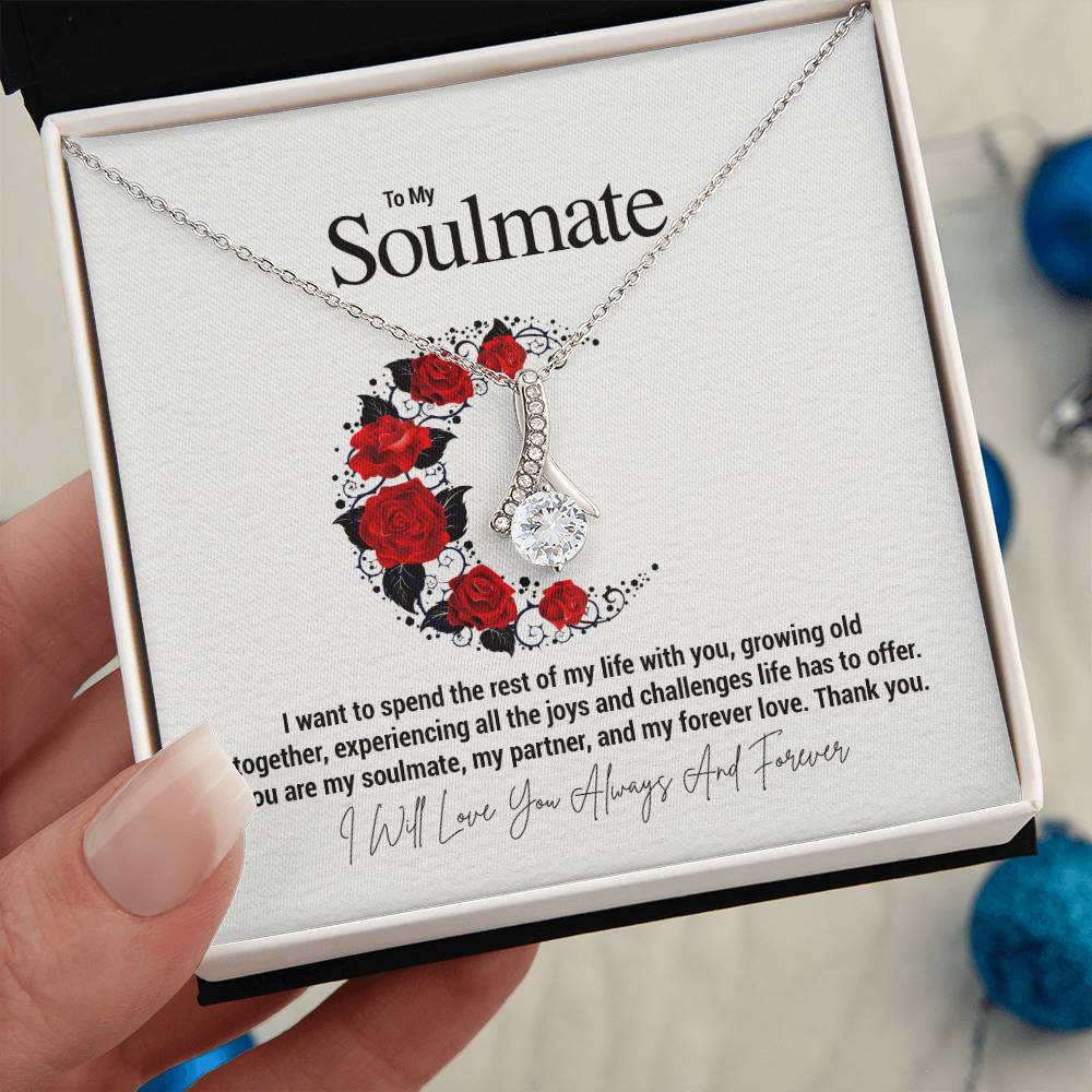 To My Soulmate...I want to spend the rest of my life with you, growing old together, experiencing all the joys and challenges life has to offer. You are my soulmate, my partner, and my forever love. Thank you. - Crimson Sparkler