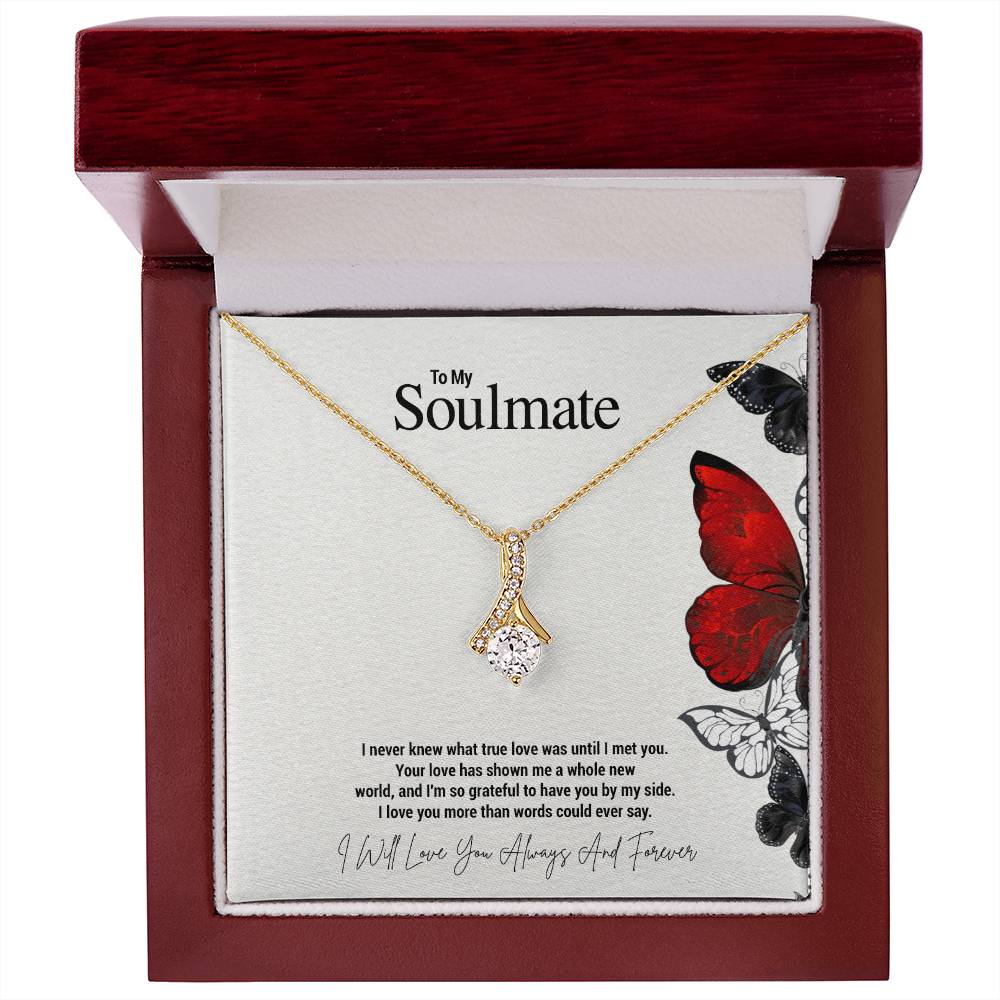 To My Soulmate...I never knew what true love was until I met you. Your love has shown me a whole new world, and I'm so grateful to have you by my side. I love you more than words could ever say. - Crimson Sparkler