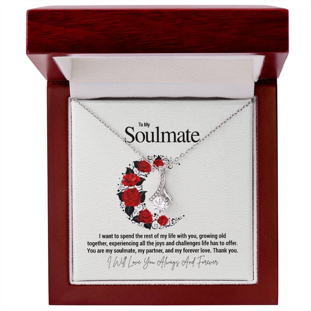 To My Soulmate...I want to spend the rest of my life with you, growing old together, experiencing all the joys and challenges life has to offer. You are my soulmate, my partner, and my forever love. Thank you. - Crimson Sparkler