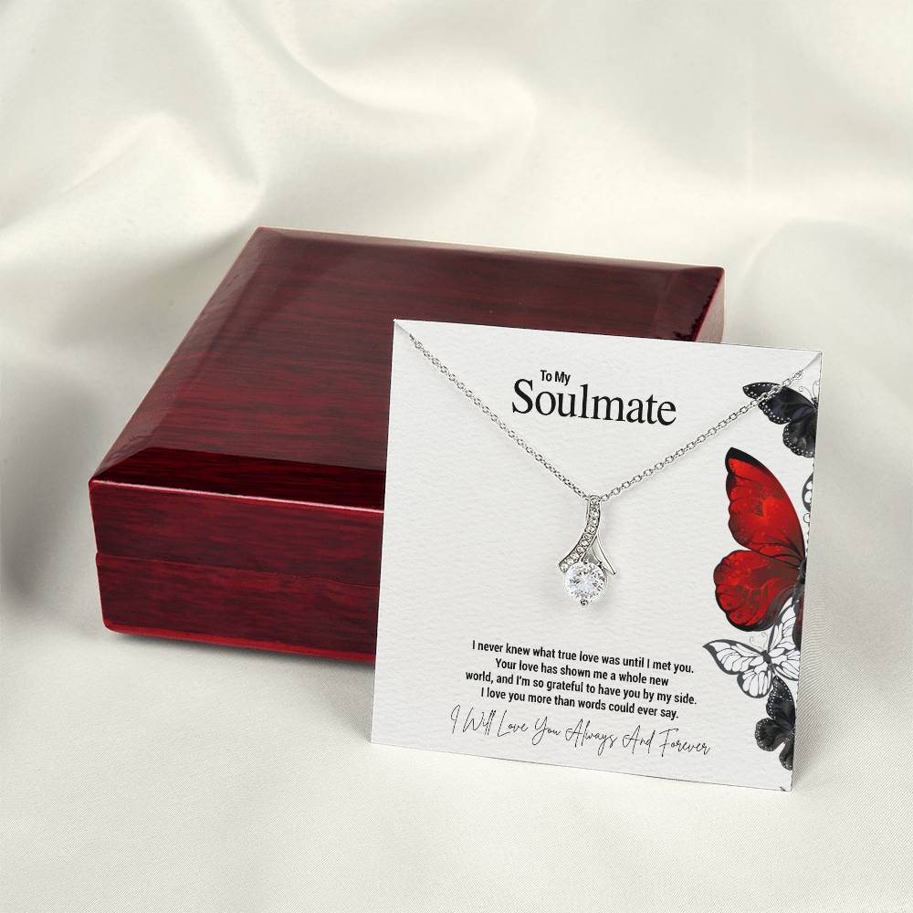 To My Soulmate...I never knew what true love was until I met you. Your love has shown me a whole new world, and I'm so grateful to have you by my side. I love you more than words could ever say. - Crimson Sparkler