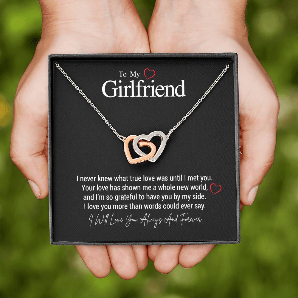To My Girlfriend...I never knew what true love was until I met you. Your love has shown me a whole new world, and I'm so grateful to have you by my side. I love you more than words could ever say. - Crimson Sparkler