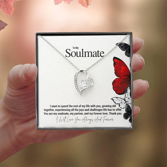 To My Soulmate...I want to spend the rest of my life with you, growing old together, experiencing all the joys and challenges life has to offer. You are my soulmate, my partner, and my forever love. Thank you. - Crimson Sparkler