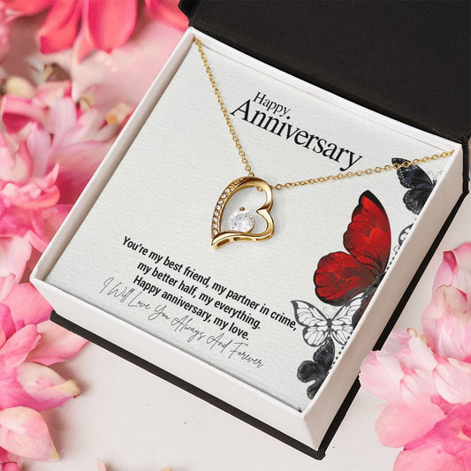 Happy Anniversary..You're my best friend, my partner in crime, my better half, my everything. Happy anniversary, my love. - Crimson Sparkler